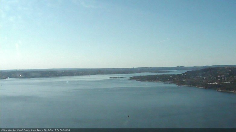 Lake Travis webcam, March 17, 2019 4:00 PM CT