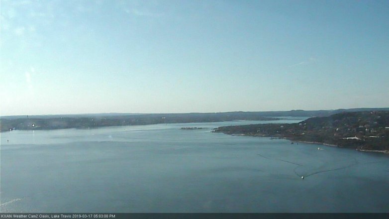 Lake Travis webcam, March 17, 2019 4:05 PM CT