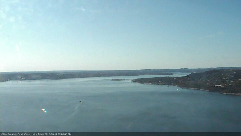 Lake Travis webcam, March 17, 2019 4:10 PM CT