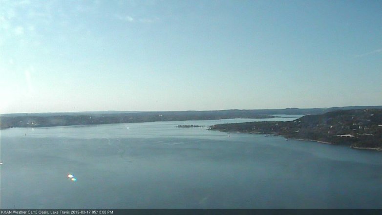 Lake Travis webcam, March 17, 2019 4:15 PM CT