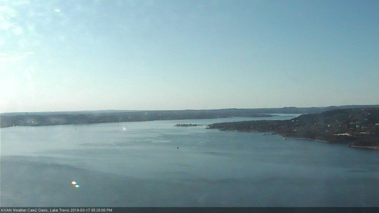 Lake Travis webcam, March 17, 2019 4:30 PM CT