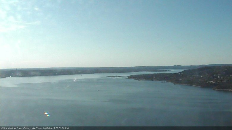 Lake Travis webcam, March 17, 2019 4:35 PM CT