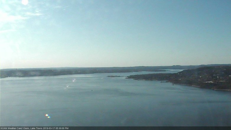 Lake Travis webcam, March 17, 2019 4:40 PM CT