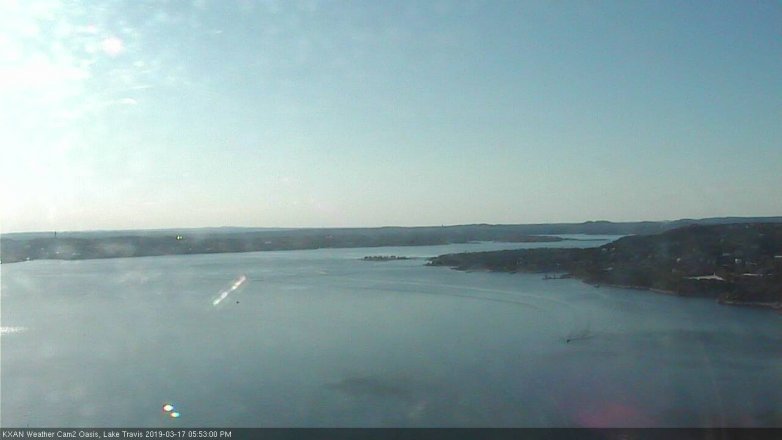 Lake Travis webcam, March 17, 2019 4:55 PM CT