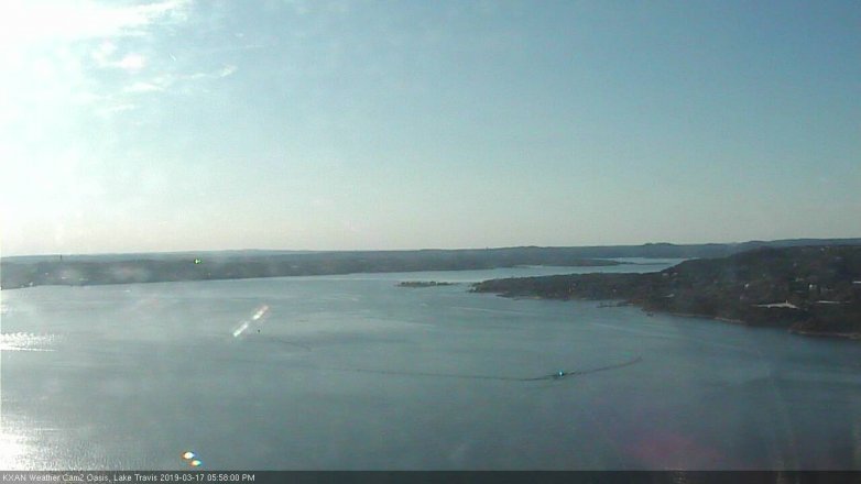 Lake Travis webcam, March 17, 2019 5:00 PM CT