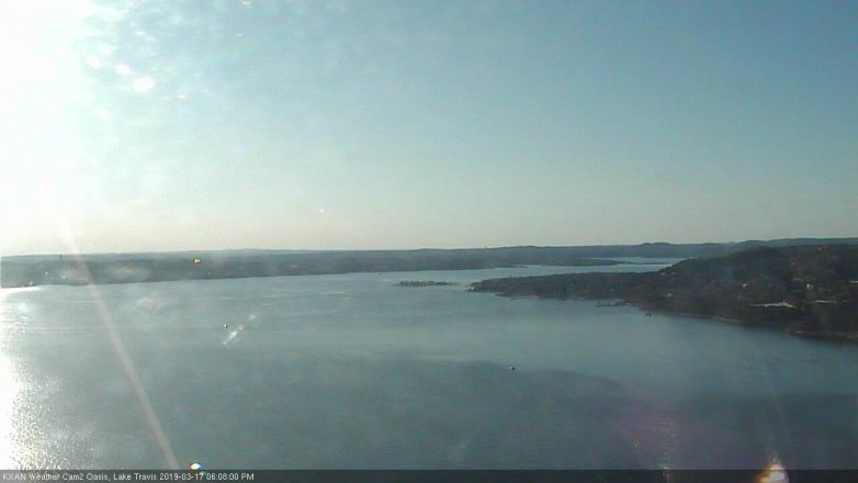 Lake Travis webcam, March 17, 2019 5:10 PM CT