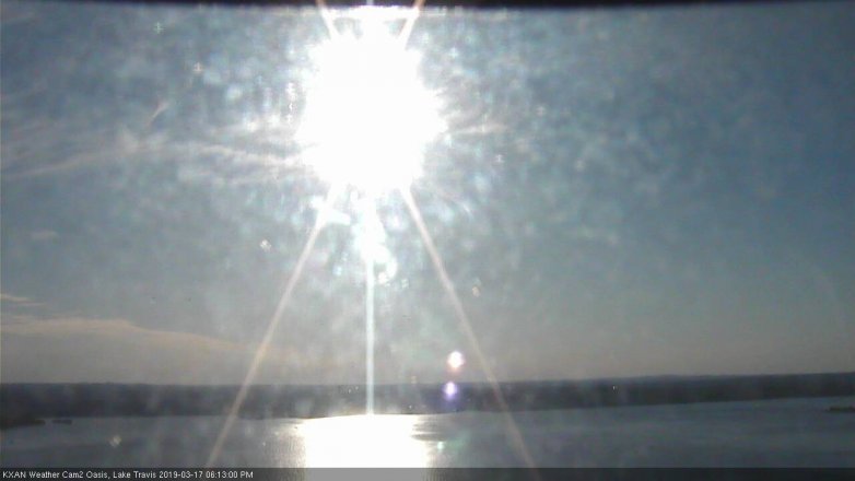 Lake Travis webcam, March 17, 2019 5:15 PM CT