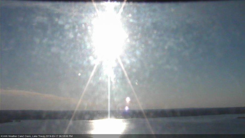 Lake Travis webcam, March 17, 2019 5:20 PM CT