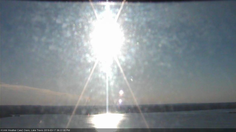 Lake Travis webcam, March 17, 2019 5:25 PM CT