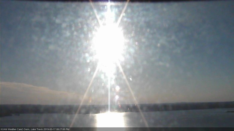 Lake Travis webcam, March 17, 2019 5:30 PM CT