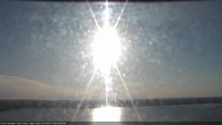 Lake Travis webcam, March 17, 2019 5:35 PM CT