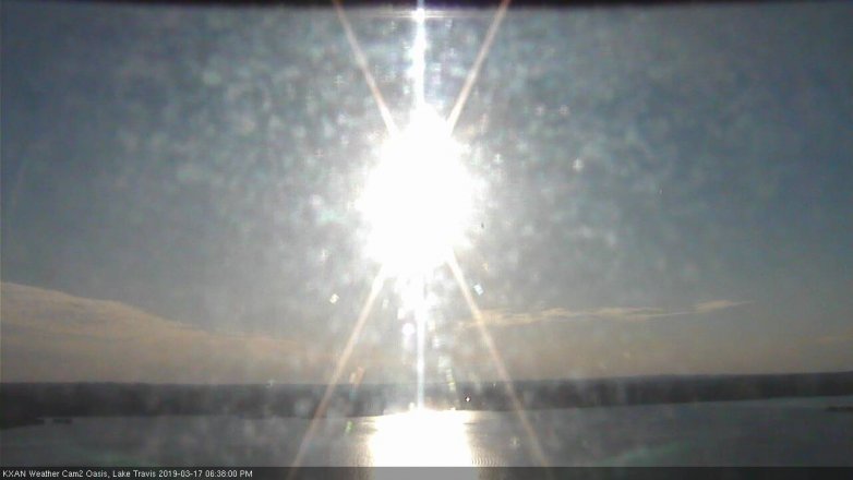 Lake Travis webcam, March 17, 2019 5:40 PM CT