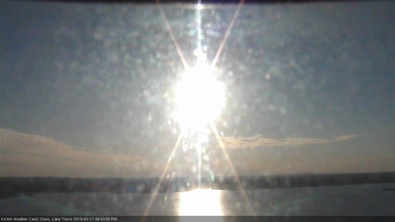 Lake Travis webcam, March 17, 2019 5:45 PM CT