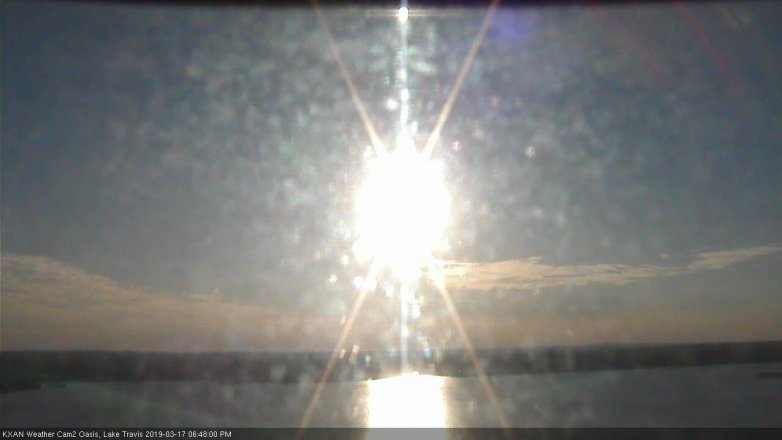 Lake Travis webcam, March 17, 2019 5:50 PM CT