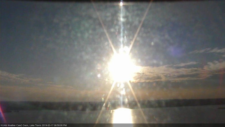 Lake Travis webcam, March 17, 2019 6:00 PM CT