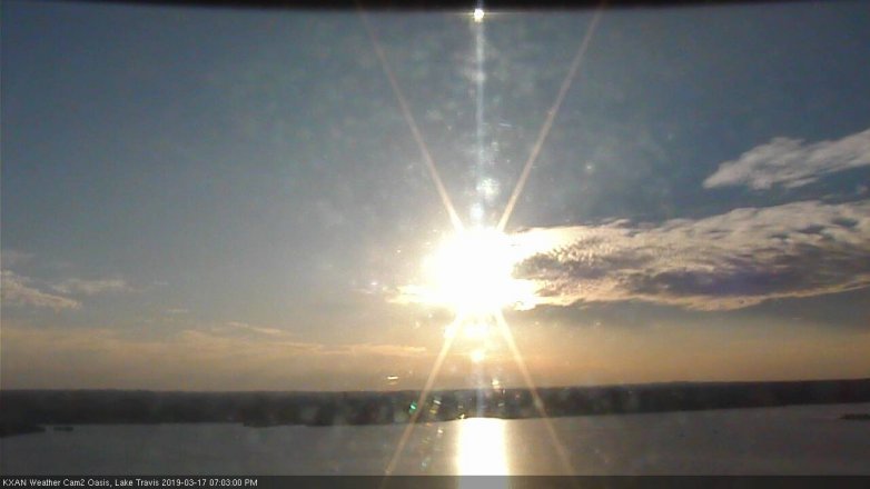 Lake Travis webcam, March 17, 2019 6:05 PM CT