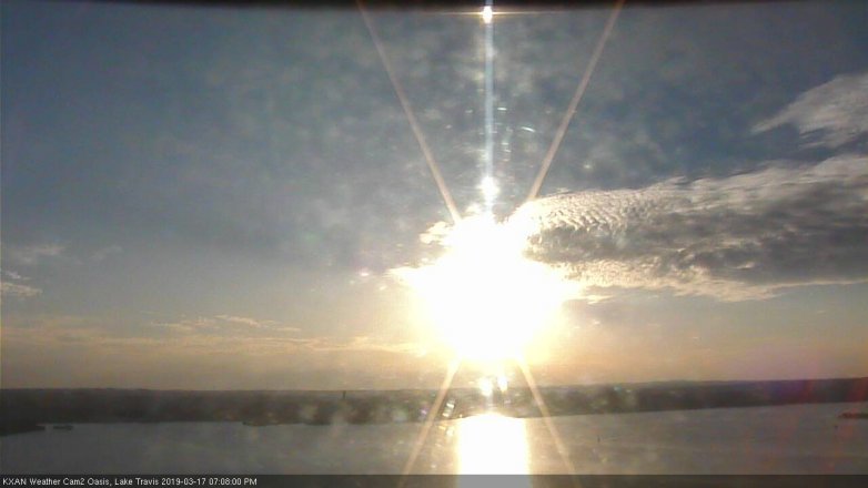 Lake Travis webcam, March 17, 2019 6:10 PM CT