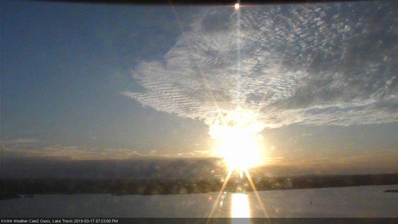 Lake Travis webcam, March 17, 2019 6:25 PM CT