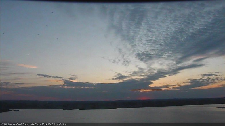 Lake Travis webcam, March 17, 2019 6:45 PM CT