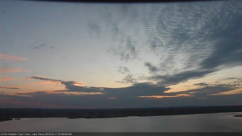 Lake Travis webcam, March 17, 2019 6:50 PM CT