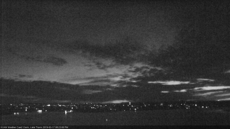 Lake Travis webcam, March 17, 2019 7:25 PM CT