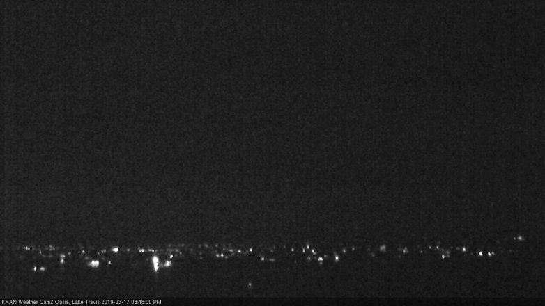 Lake Travis webcam, March 17, 2019 7:50 PM CT