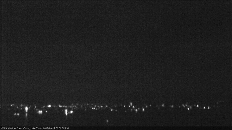 Lake Travis webcam, March 17, 2019 8:05 PM CT