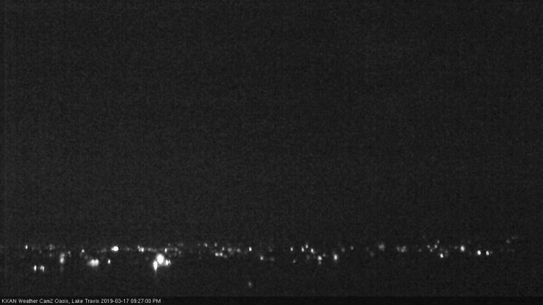 Lake Travis webcam, March 17, 2019 8:30 PM CT