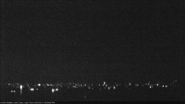 Lake Travis webcam, March 17, 2019 8:40 PM CT