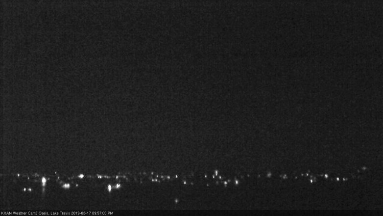 Lake Travis webcam, March 17, 2019 9:00 PM CT