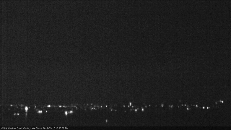 Lake Travis webcam, March 17, 2019 9:05 PM CT