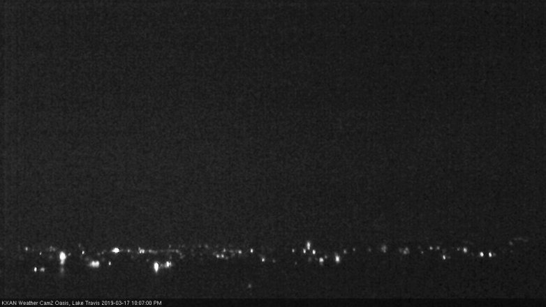 Lake Travis webcam, March 17, 2019 9:10 PM CT