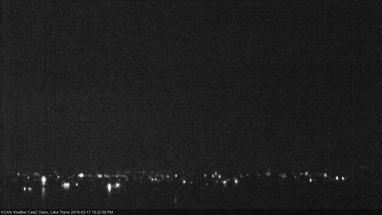 Lake Travis webcam, March 17, 2019 9:35 PM CT