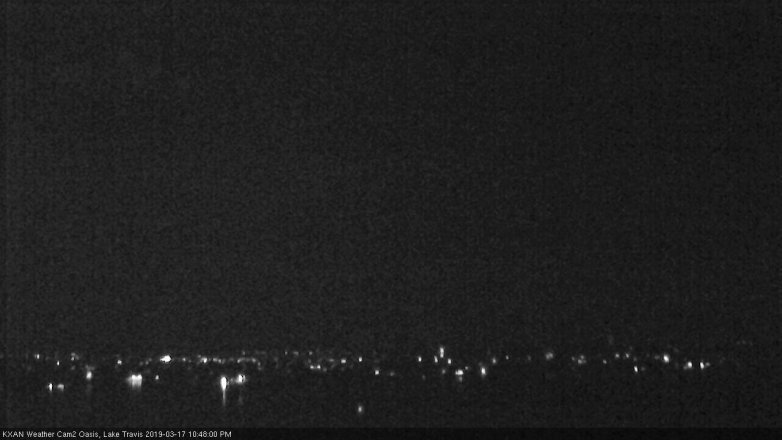 Lake Travis webcam, March 17, 2019 9:50 PM CT