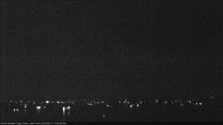 Lake Travis webcam, March 17, 2019 10:05 PM CT