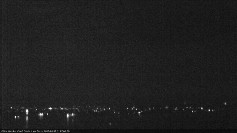 Lake Travis webcam, March 17, 2019 10:10 PM CT
