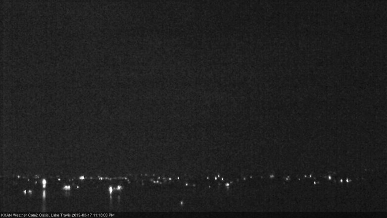 Lake Travis webcam, March 17, 2019 10:15 PM CT