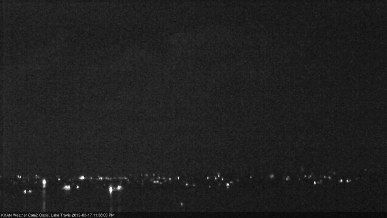 Lake Travis webcam, March 17, 2019 10:40 PM CT