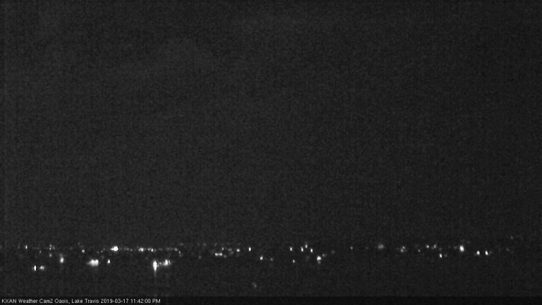 Lake Travis webcam, March 17, 2019 10:45 PM CT