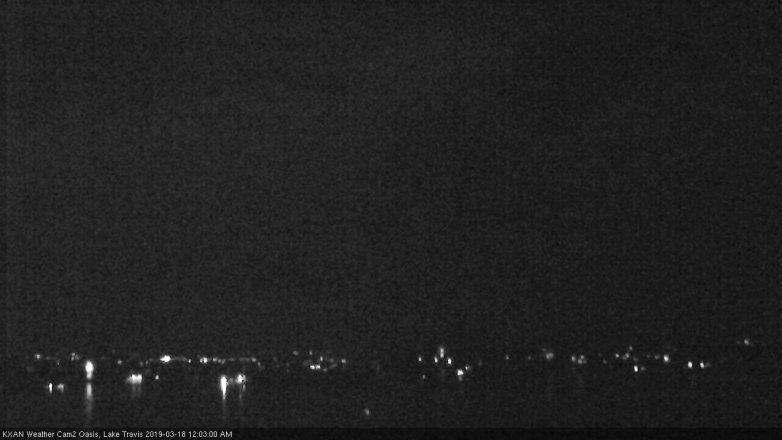 Lake Travis webcam, March 17, 2019 11:05 PM CT