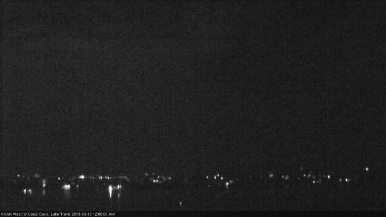 Lake Travis webcam, March 17, 2019 11:10 PM CT