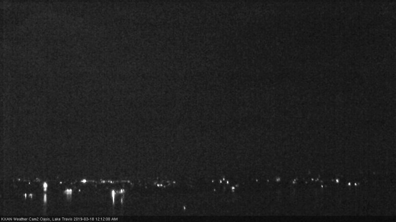 Lake Travis webcam, March 17, 2019 11:15 PM CT
