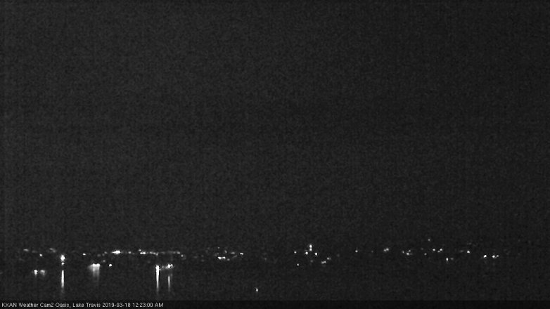 Lake Travis webcam, March 17, 2019 11:25 PM CT