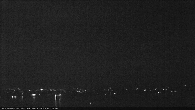 Lake Travis webcam, March 17, 2019 11:30 PM CT