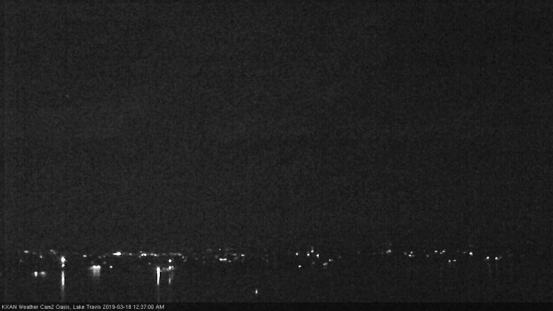 Lake Travis webcam, March 17, 2019 11:40 PM CT
