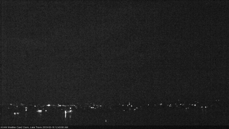 Lake Travis webcam, March 17, 2019 11:45 PM CT