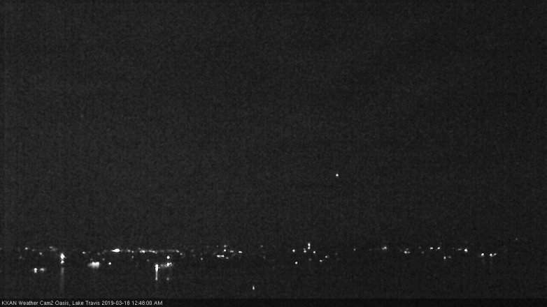 Lake Travis webcam, March 17, 2019 11:50 PM CT