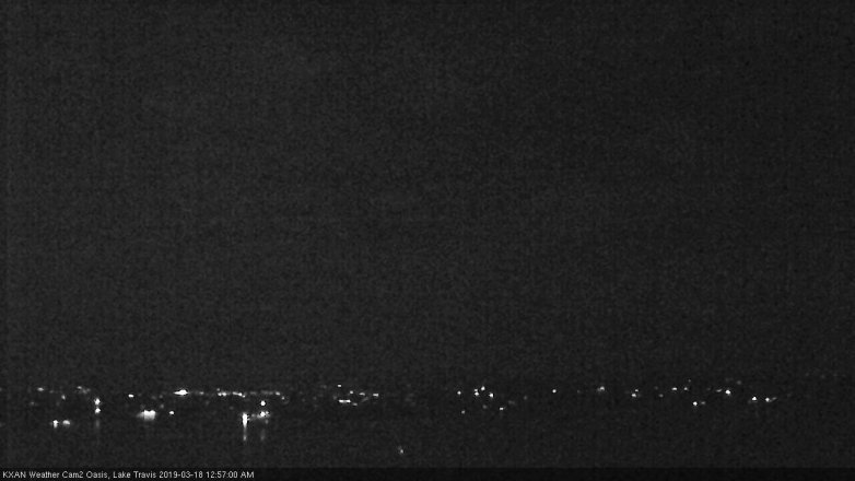 Lake Travis webcam, March 17, 2019 12:00 AM CT