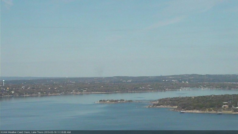 Lake Travis webcam, March 18, 2019 10:20 AM CT