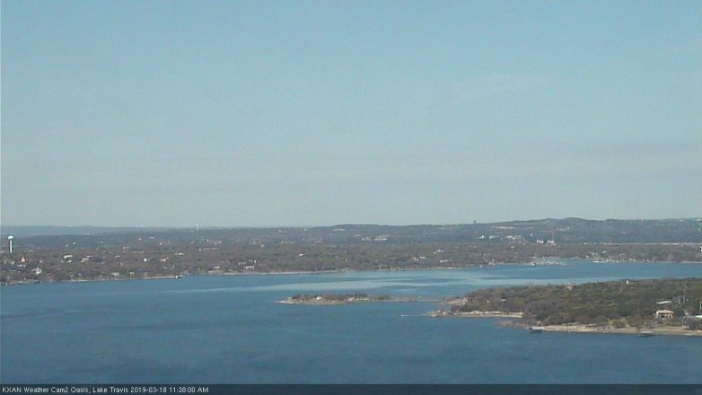 Lake Travis webcam, March 18, 2019 10:40 AM CT
